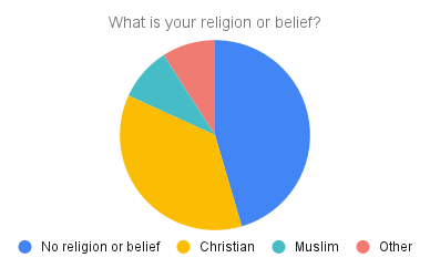 Religion diversity chart